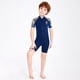 thumbnail image 2 of Traje de Baño Corto de Neopreno para Niños Eigraketly Azul Marino S, 2 of 6