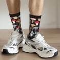 thumbnail image 4 of Uemuo Various Mushrooms Pattern Women's Crew Socks, Soft Durable Breathable Moisture-Wicking with Odor Control Cotton socks, 4 of 9