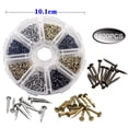 thumbnail image 4 of Caja compacta antigua para bricolaje, 1600 clavos pequeños, tornillos de madera, 4 of 7