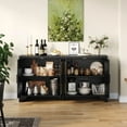 thumbnail image 4 of 1 Pb Deerfoot Grass Rattan Four-Door Sideboard, 4 of 9