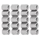 thumbnail image 3 of 20 Piezas Tuerca de Acoplamiento Hexagonal, Acero Inoxidable a Prueba de Herrumbre M4 X 0,7 8 L10mm 6 Lados Tuercas de Conector para instalación, 3 of 14