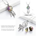thumbnail image 4 of Cremation Jewelry Dream Catcher Urn Necklace for Ashes Flower with Feather Wings Ashes Pendant Necklace Cremation Keepsake Jewelry for Women Men Pet, 4 of 6