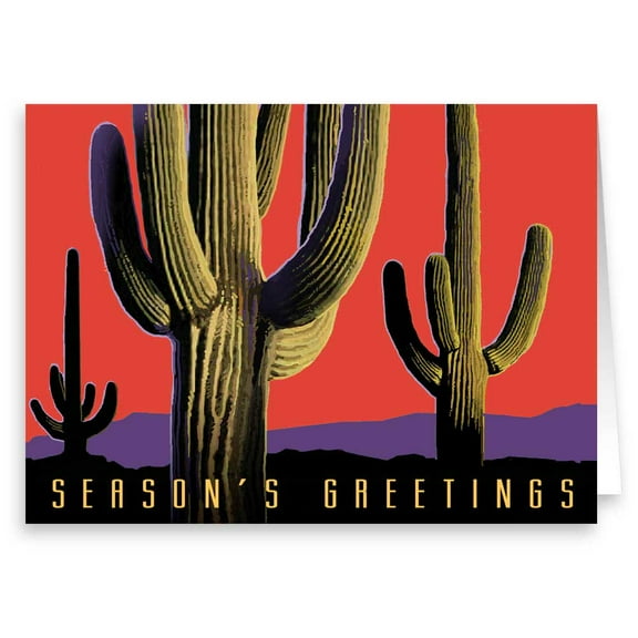 Beautiful Saguaro Cactus Holiday Card 18 Cards and Envelopes