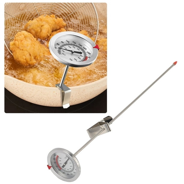 Termómetro De Cocina, Fácil De Leer 50 A 550 ℉ Termómetro De Clip Fuerte Para ír Alimentos A La Parrilla Con Aceite