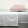 thumbnail image 3 of Purity Home 100% Organic Cotton King Pale Pink Percale Pillowcases, 300 Thread Count Breathable, Super Soft, & Cozy 2-Piece Set, 3 of 8
