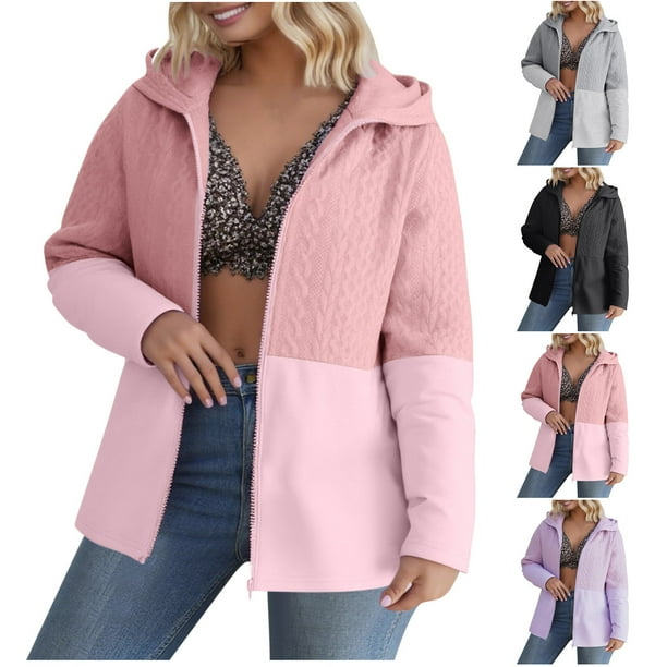 Camiseta sin mangas para mujer,Sudadera con capucha para mujer, tipo cárdigan, manga larga con bolsillos, poliéster, corte holgado para uso informal, sopatenor