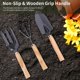 thumbnail image 2 of Juego de herramientas de jardinería, kit de herramientas de jardinería de 3 piezas que incluye tenedor de mano, rastrillo de mano y paleta de mano, regalos de jardín, 2 of 5