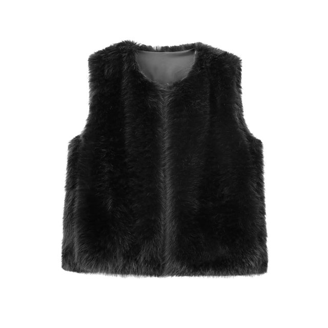 Chaqueta y abrigo informal sin mangas y sin capucha para mujer, cárdigan sin mangas de color liso a la moda, abrigo exterior para mujer