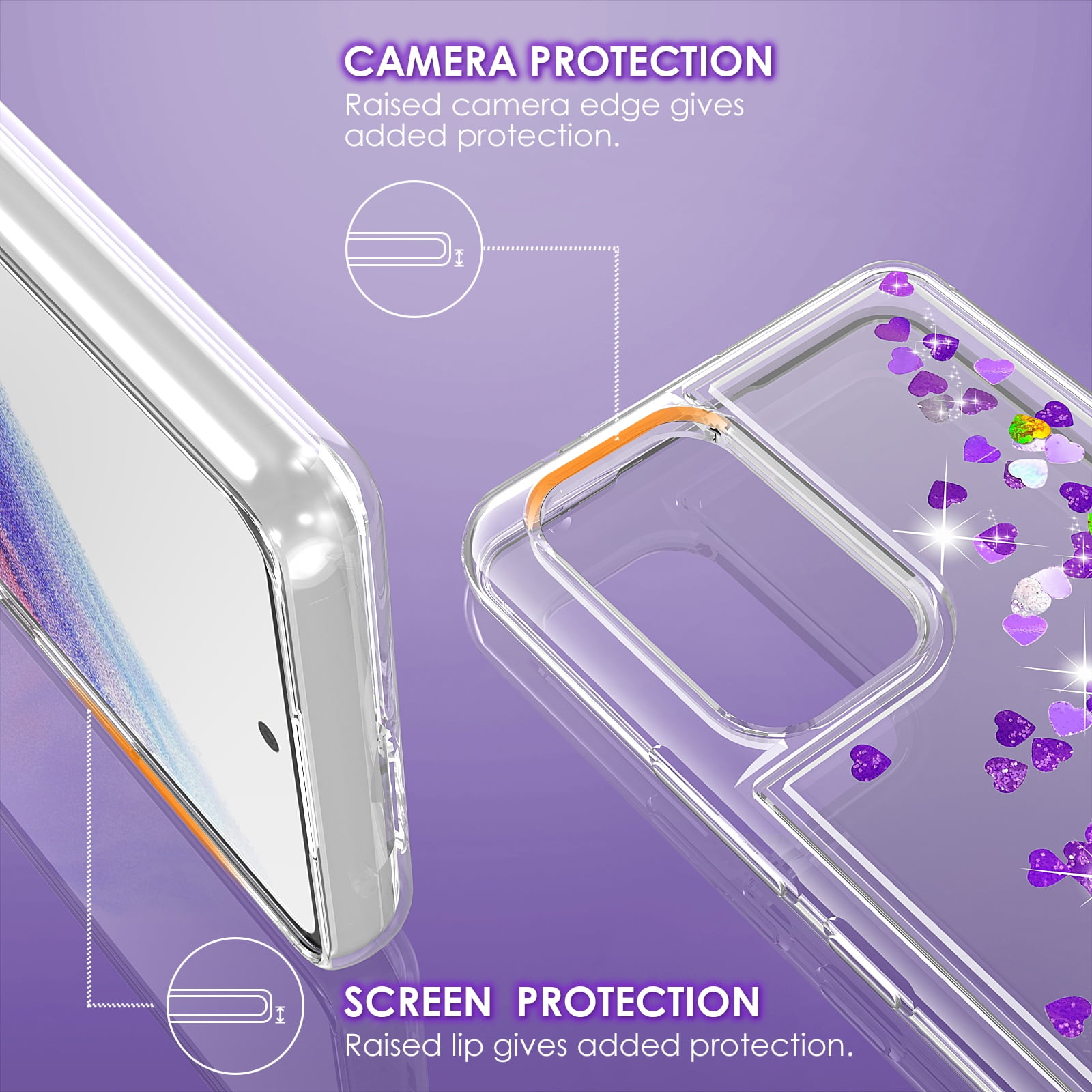  JYCUHTCL for Samsung Galaxy A53 Wallet Case with Card Holder  Double Magnetic Clasp Butterflies Purple Theme Phone Case for Galaxy A53 5G Case  Wallet Credit Cards Slot Shockproof Durable Cover 