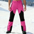 thumbnail image 2 of YOIAVAIOY Professional Ski Gear One-Piece Ski Bibs: 3-Layer Waterproof Abrasion-Resistant Insulated Unisex Snow Pants Pink S, 2 of 9