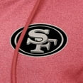thumbnail image 2 of Women's Antigua  Heather Red San Francisco 49ers Seeker Full-Zip Hoodie Jacket, 2 of 2