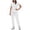 *2-White, variant on VBVC Women's V-Neck Brethable Scrub Set,Short Sleeve Top and Jogger Pants For Women,Ladies Summer Work Scrubs with Pockets,White,S-2XL
