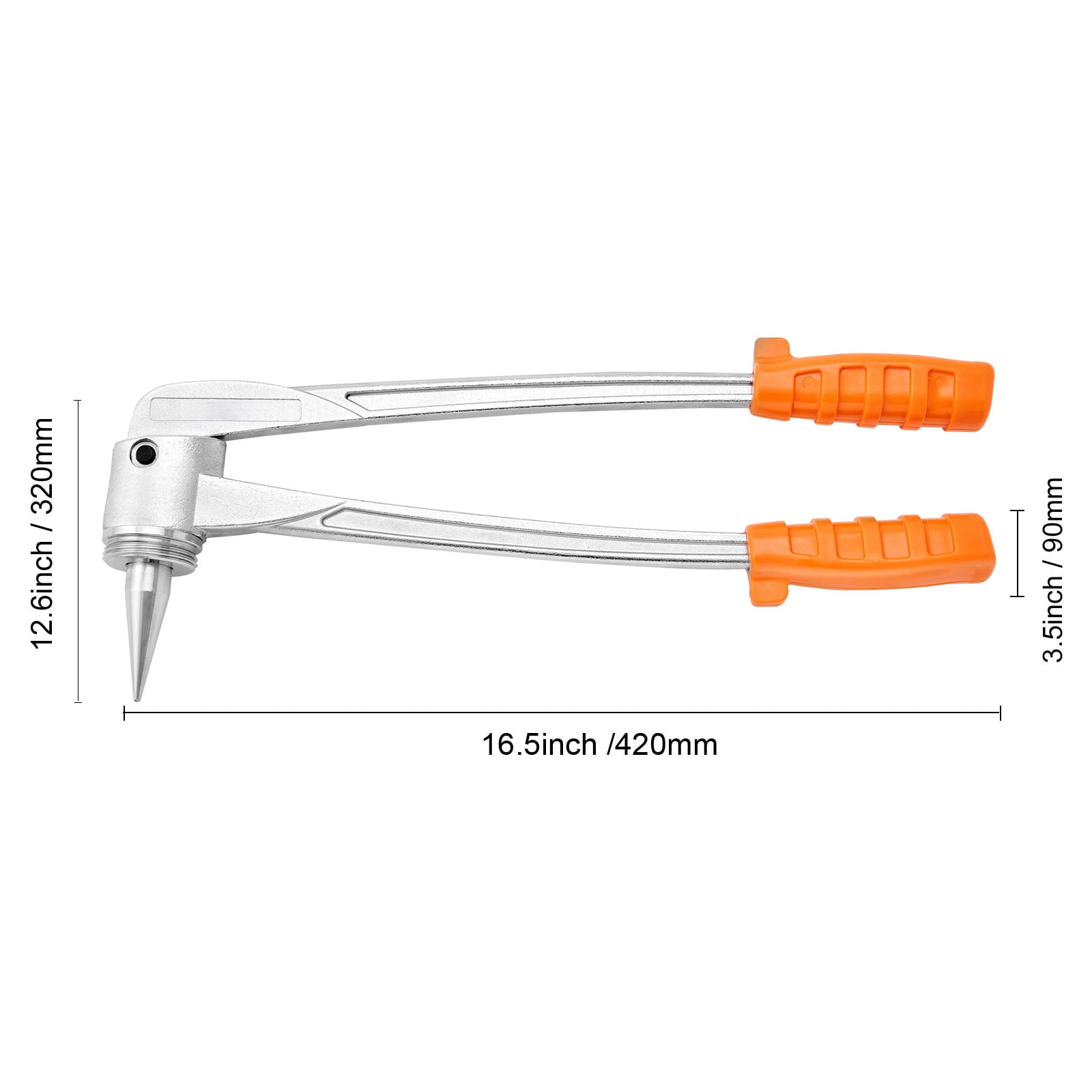 SKYSHALO Pipe Tube Expander, 1/2", 3/4", 1" OD Manual Lever PEX Tubing Expander, PEX Tools Expander with 3 Expander Heads, Pipe Cutter, Grease for PEX Tube and Copper Pipe