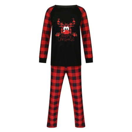 

DNDKILG Matching Family Pajamas Christmas Sets Xmas Pajamas Bottoms Men L