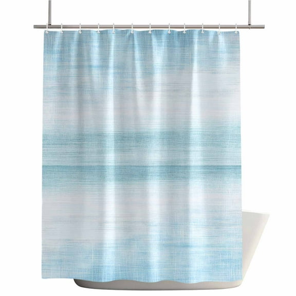 Shower Curtains for Bathroom-72"x72",Modern Summer Light Blue Waterproof Bath Curtain Grommet Shower Curtain Set with Hooks,Pastoral Pure Water Texture Washable Bath Accessories