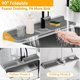 thumbnail image 2 of 24' Longer Faucet Mat for Kitchen Sink Splash Guard,Slope Fast Self-Draining,Snap Lock Fit,Faucet Mat Splash Guard, 2 of 5