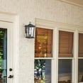 thumbnail image 3 of Claxy Black Outdoor Wall Light Fixtures with Clear Glass Shade, 3 of 5