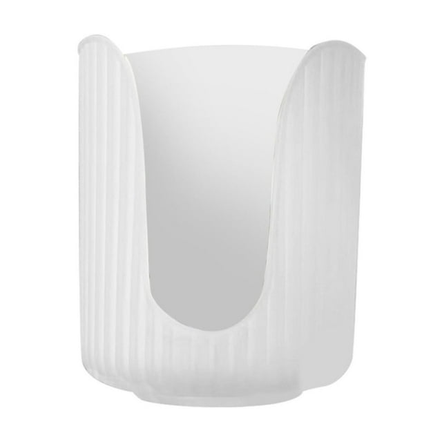 Plastic Bathroom Cup Dispenser with Vertical Stripes Paper Cup Holder Disposable Paper Cup Organizer