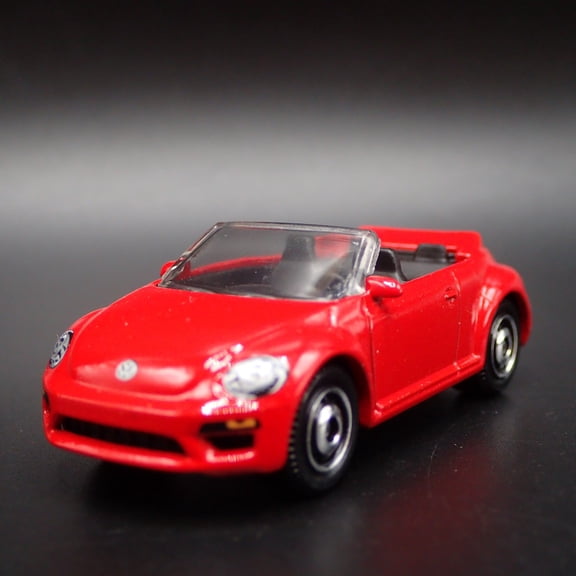 Open Box 2011-2019 VW VOLKSWAGEN BEETLE BUG CONVERTIBLE RED 1:64 SCALE DIECAST MODEL CAR