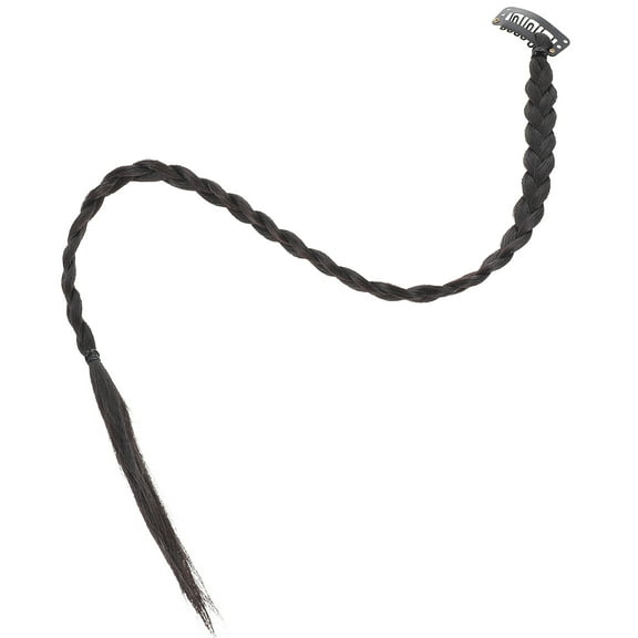 ifundom Women Black Ponytail Clip-In Hair Extensions 4pcs Natural Look Synthetic Hair Accessories