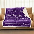 thumbnail image 2 of Christian Bible Blanket Gifts for Faith Women Christian Sympathy 50" X 60" Soft Throw Blanket Religious Gifts for Praying Women Men Inspirational Gift, 2 of 5