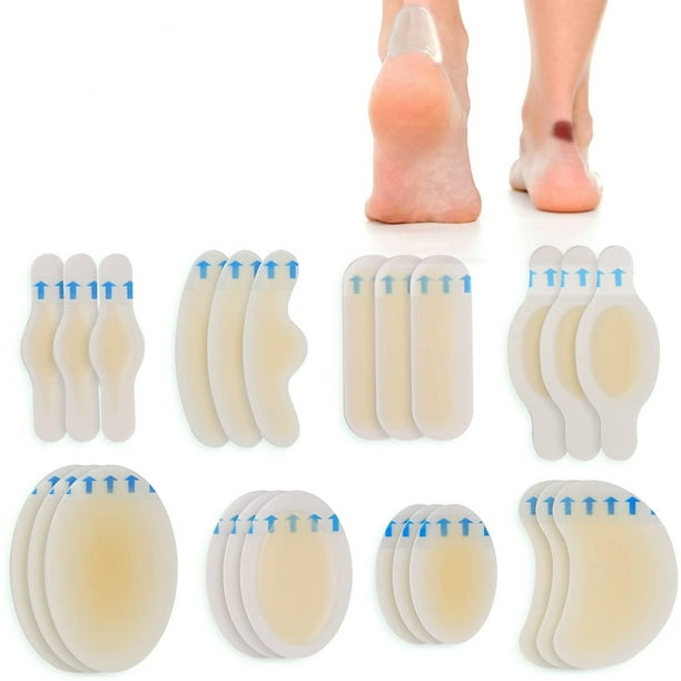 Adhesivo hidrocoloide para el talón Adhesivo para ampollas en el pie Adhesivo para el talón Curita antiabrasión Apósito para el cuidado de los pies con protección contra la abrasión para ampollas en