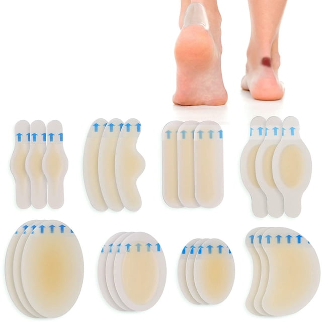 Adhesivo hidrocoloide para el talón Adhesivo para ampollas en el pie Adhesivo para el talón Curita antiabrasión Apósito para el cuidado de los pies con protección contra la abrasión para ampollas en