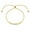 Gold-Tone, variant on Womens Delicate Chain Link Bracelet Love Knot Trio Infinity Bolo 14K Gold Plated Silver