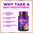 thumbnail image 2 of Multivitamin for Women - 3X Strength Daily Women Multivitamin, Vitamins A, D, C, E, Biotin, Folic Acid, Calcium, & Iron, Complete Multi Vitamin for Beautiful Hair & Skin, Bottled in USA, 60 Capsules, 2 of 5
