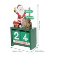 thumbnail image 6 of Gymnture New Year's Day Christmas Wooden Advent Calendar Desk Decoration Green, 6 of 11