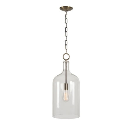 - Capri Anitque Brass 1 Light Pendant