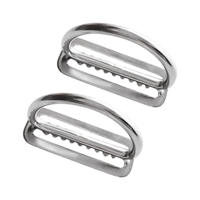 Decodeary 2 Pack Stainless Steel Dive Belt D Rings Weight Keeper for 5cm Webbing Style A 1Set