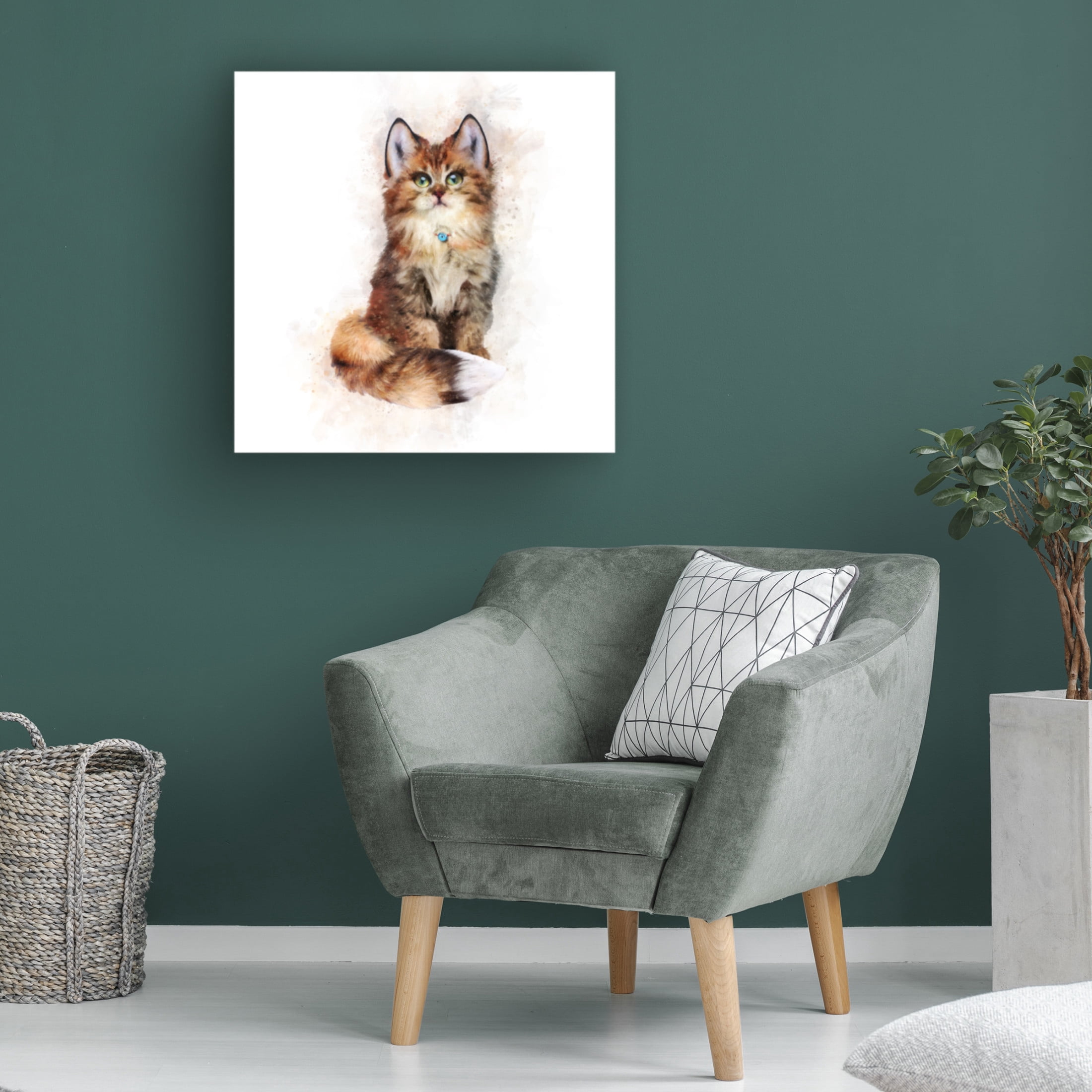 Trademark Fine Art Emel Tunaboylu  Baby Cat Canvas Wall Art