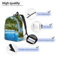 thumbnail image 4 of Lsque Island And Coral Reef Pattern Canvas Daypack, Durable Backpack, High-quality Versatile Backpack,Vintage Compact Backpack-Medium, 4 of 6
