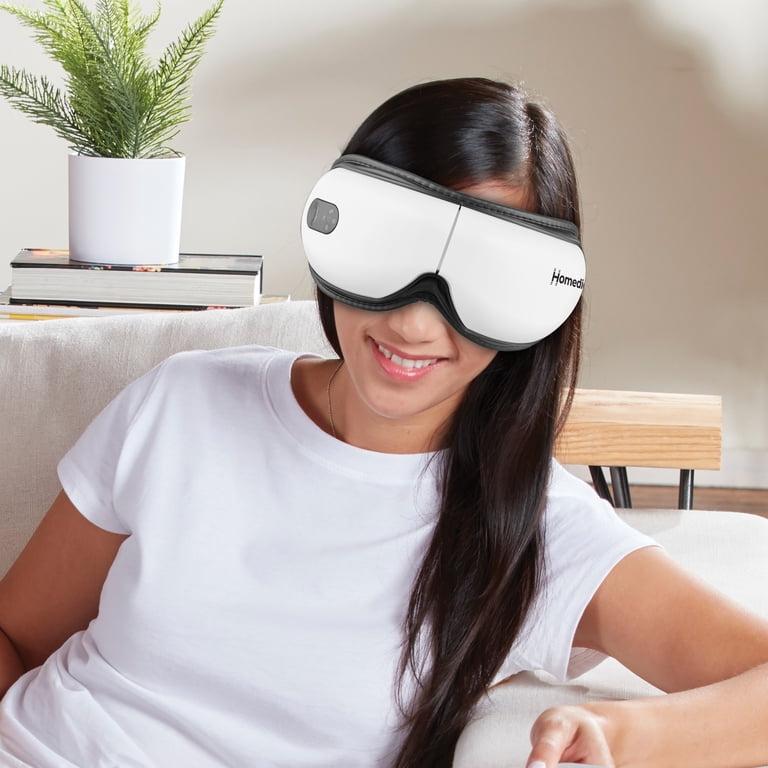 Homedics NuView Eye Massager with Compression and Soothing Heat Uses  Vibration Waves to Renew Tired Eyes, Put an End to Eye Strain, Cordless  with 