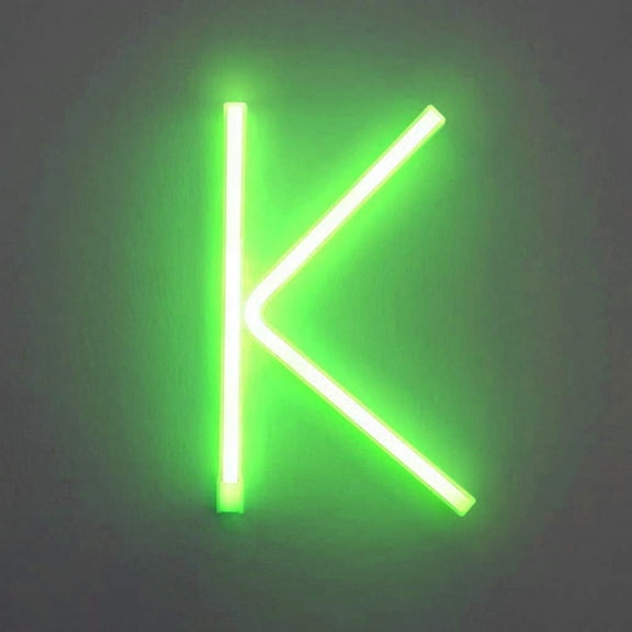 LINLIN Neon Sign, Letter Neon Signs Neon Alphabet Light Light Up LED Letters Lights Light Up Marquee Letters Lights Battery USB Green