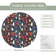 ZHANGS Cute Halloween Ghost05274 Round Table Cover, Wipeable Stain