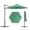 Dark green, variant on UV-Resistant Large Shade Cantilever Patio Umbrella – 9FT Offset Outdoor Parasol with Vented Canopy