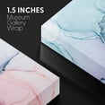 thumbnail image 4 of wall26 Canvas Print Wall Art Teal, Pink, Purple &amp; Blue Watercolor Ink Blots Abstract Shapes Digital Art Modern Art Bohemian Colorful Multicolor Ultra for Living Room, Bedroom, Office - 32"x4, 4 of 5
