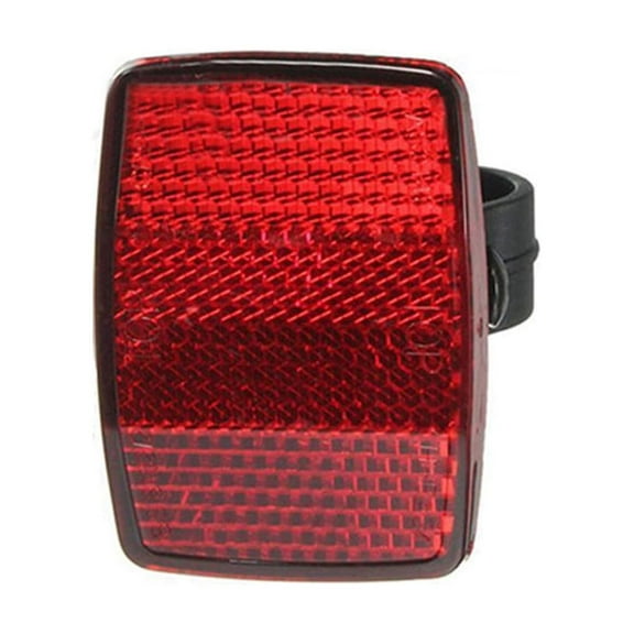 Dnogom Bike Front & Rear Reflector, Handlebar-Mount Safety Reflectors (Red/White) Suitable for 22.2/28.6mm Handlebars for Night Riding Cycling