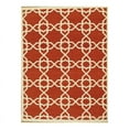 thumbnail image 2 of Pasargad Home AZ 10' x 14' Hand-Woven Lamb's Wool Rust/Ivory Rug - All Ages, Indoors, 2 of 2
