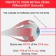 thumbnail image 5 of Gafas de Bronceado Super Sunnies Protección Ocular UV Rojas, 5 of 7