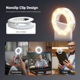thumbnail image 4 of Aro de luz para selfies para teléfono NEEWER de 3,74" con clip y recargable, 4 of 8