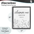 thumbnail image 3 of Stupell Industries Eclectic Cleanse Me From Sin Black Floating Frame Canvas Art, 17 x 21, by Lettered and Lined, 3 of 7