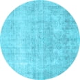 thumbnail image 1 of Ahgly Company Indoor Round Persian Light Blue Traditional Area Rugs, 5' Round, 1 of 4