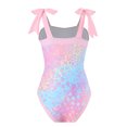 thumbnail image 3 of Lopeceal One Piece Swimsuit Women with Cover Up Tummy Control Graphic Sarong Straps Monokini One Piece Bathing Suits with Skirt Wrap, 3 of 7
