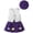 A39-Purple, variant on Ccpelsie Girl's 2 Piece Outfit Summer Tie Dye Graphic Print Short Sleeve Tee Top and Track Shorts Set(Purple,9-12 Months)