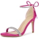 thumbnail image 1 of Sandalias de mujer Perphy con puntera redonda y tacón de aguja con diamantes de imitación Rosa caliente 41, 1 of 6