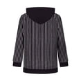 thumbnail image 5 of Kinrui Womens Zip Up Striped Hoodies Casual Long Sleeve Thin Fleece Lined Sweatshirts Fall Winter Track Jackets with Pockets XL, 5 of 6