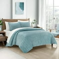thumbnail image 2 of Chic Home Casen Blue King 3-Piece Quilt Set, 2 of 6
